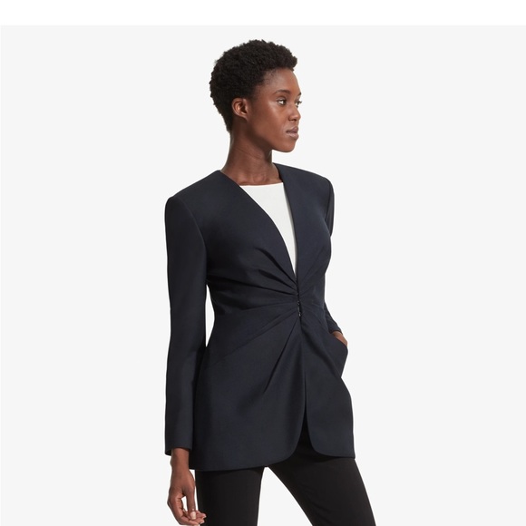 MM Lafleur Carmen Navy Wool Blend Blazer - Picture 5 of 9